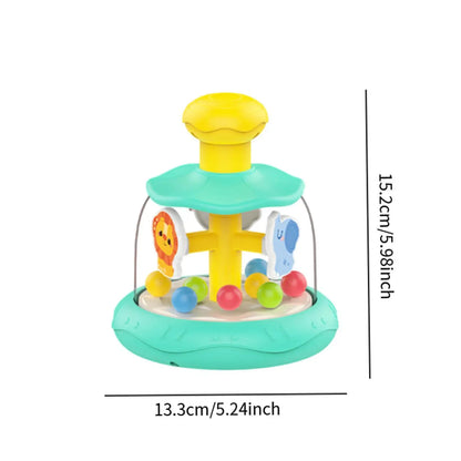 Press-and-Spin Baby Toy: Rotating Motor Skills Learning