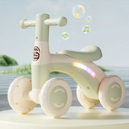 4-Wheel First Balance Ride-On Toy with Safety Wheels