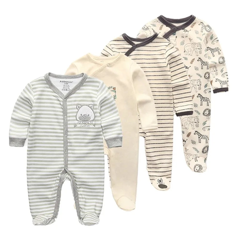 4Piece Long Sleeve Baby Romper