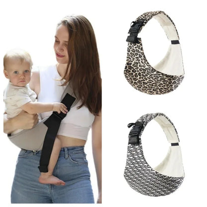 Portable Crossbody Wrap Baby Carrier with Hip-Seat