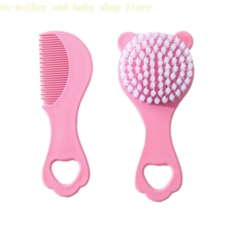Soft Bristle Baby Hair & Cradle Cap Brush Set