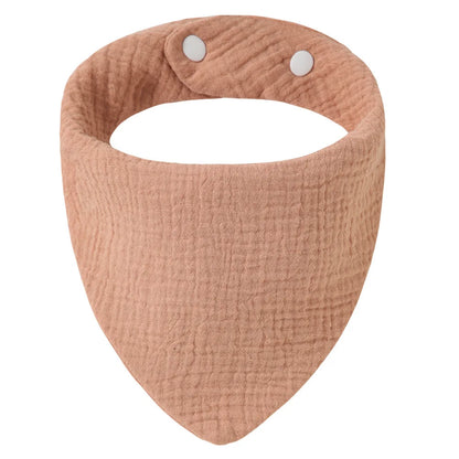 Solid Color Cotton Baby Bandana Bibs