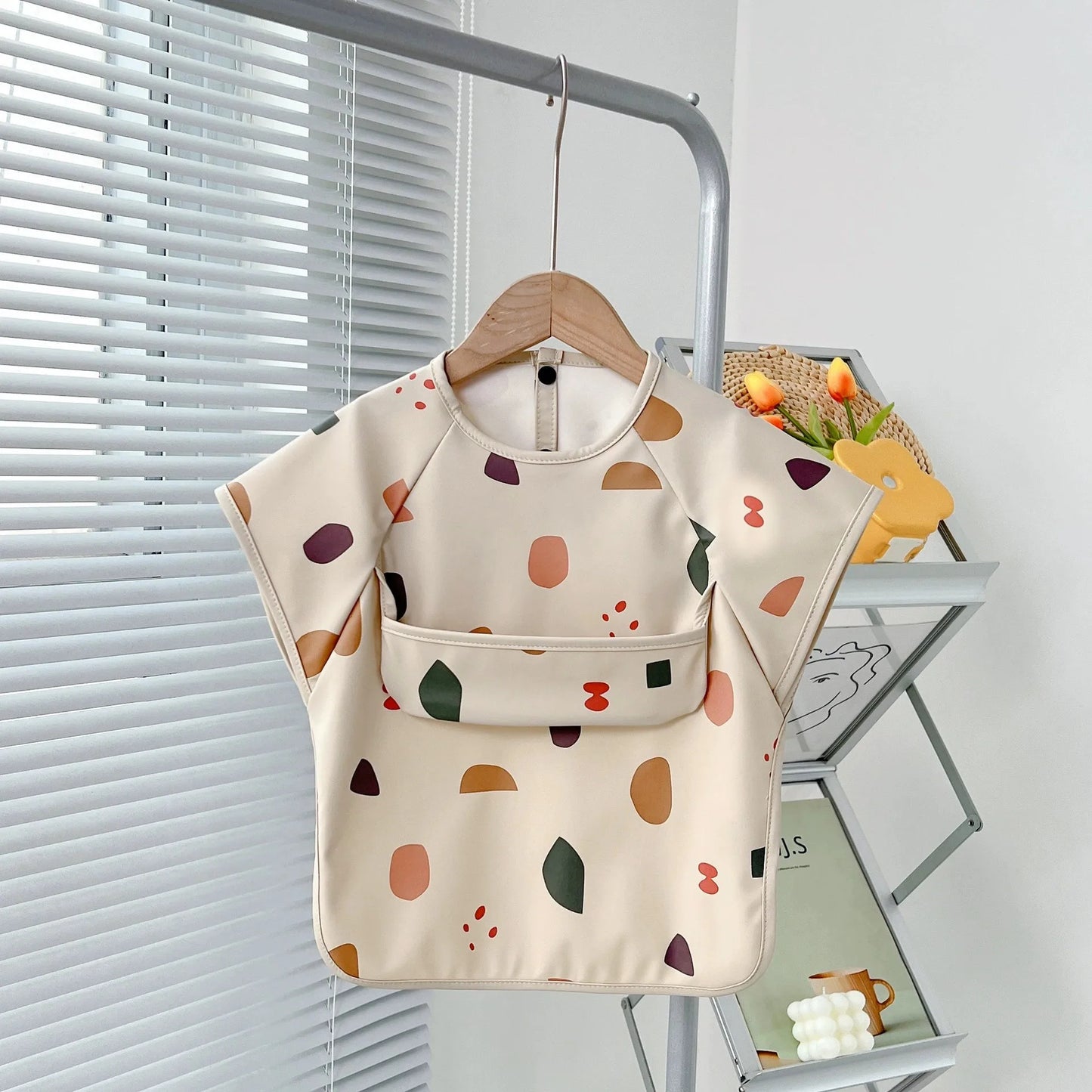 Waterproof Short Sleeve Feeding Smock & Bib