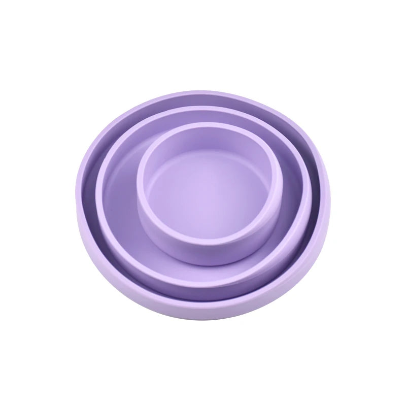 Thermostability Silicone Snack Plate & Dish Set (3PC)