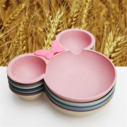 Eco-Friendly Wheat Straw Children's Dish Set (3PC)