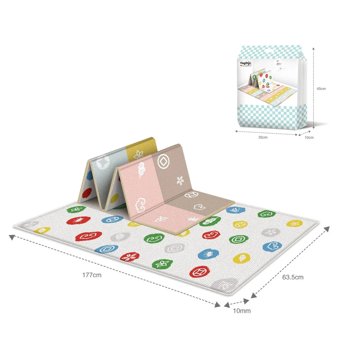 Large Folding Baby Crawling Mat - Double-Sided & Portable
