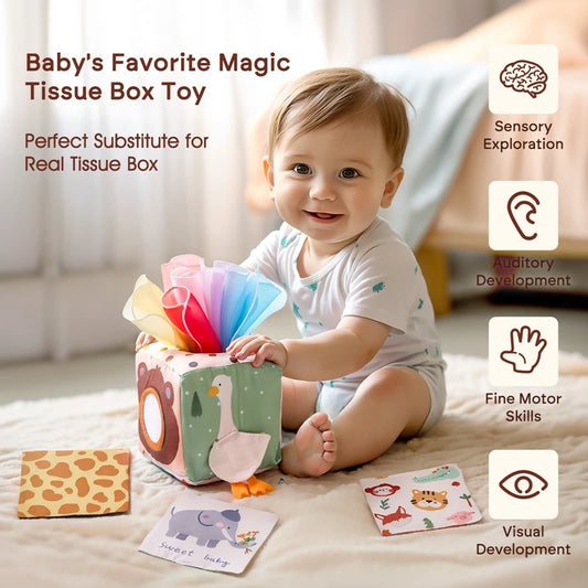 Montessori Magic Cotton Tissue Box Sensory Toy