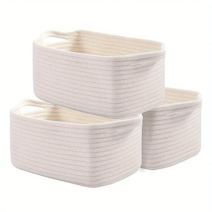 3-Piece Rectangle Toy Storage Organizer Bins