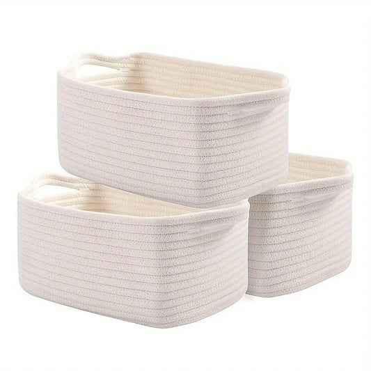 3-Piece Rectangle Toy Storage Organizer Bins