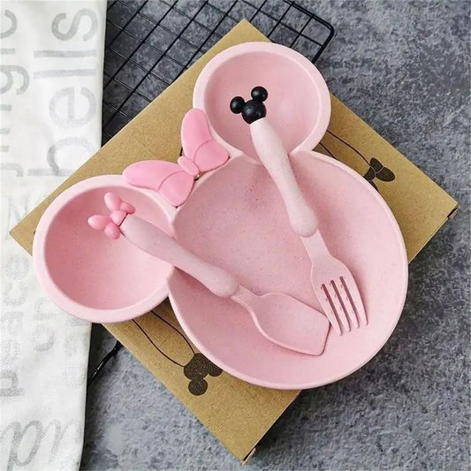 Eco-Friendly Wheat Straw Children's Dish Set (3PC)