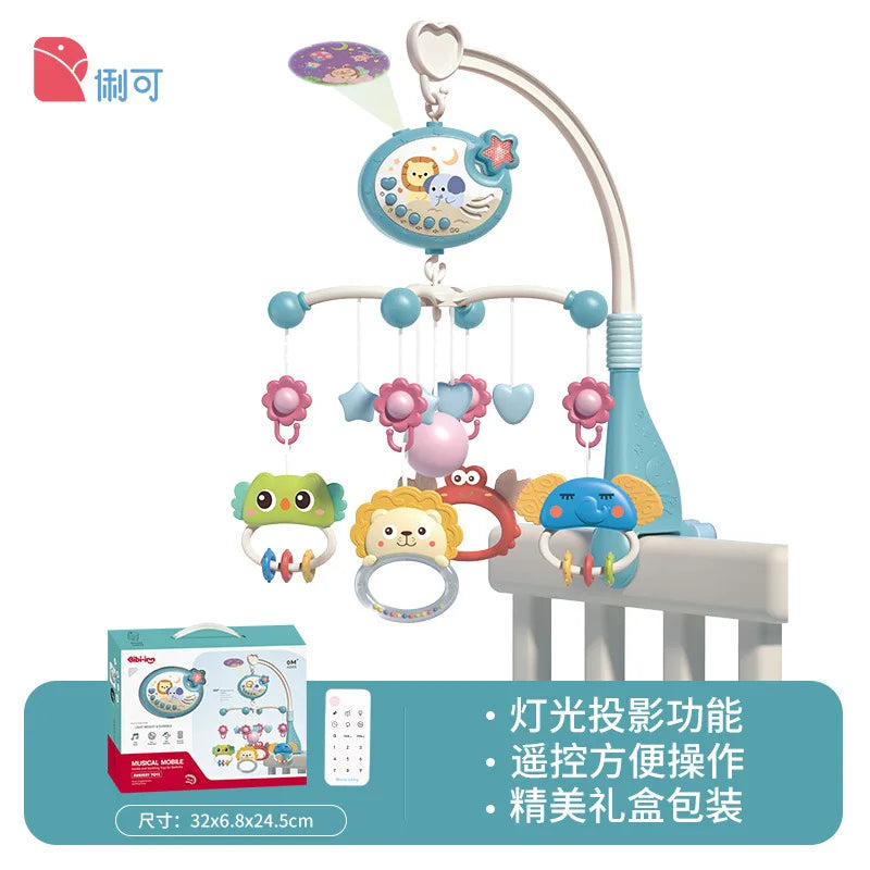 Remote Control Baby Crib Mobile: Music, Lights, & Projector