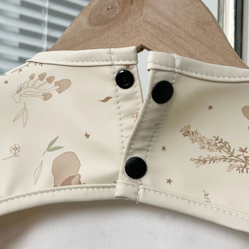 Waterproof Long Sleeve Baby Smock | Full-Coverage Feeding Apron (0-5Y)