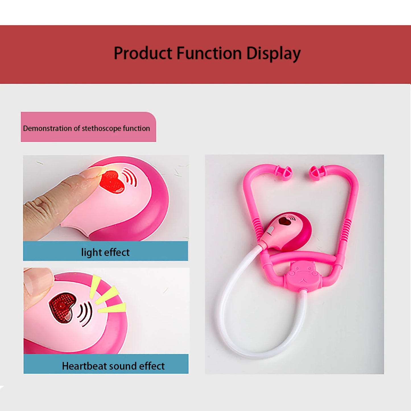 Pretend Play Doctor Toolbox with Stethoscope & Tools