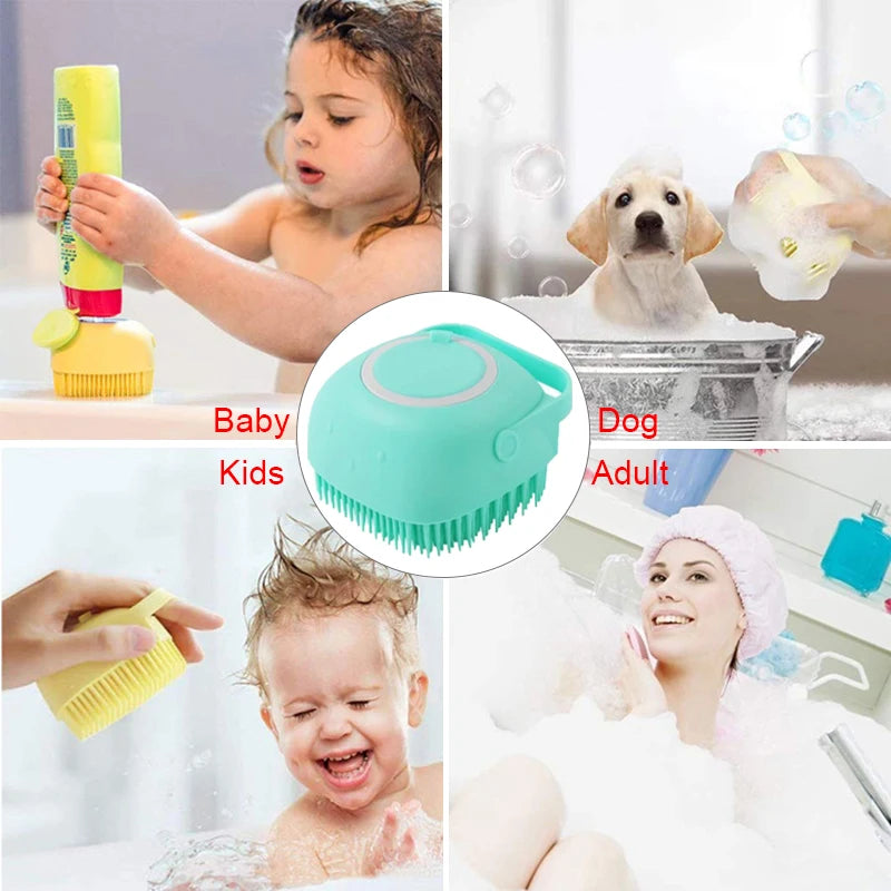 Silicone Baby Bath/Shampoo Massage Comb/Body Scrubber