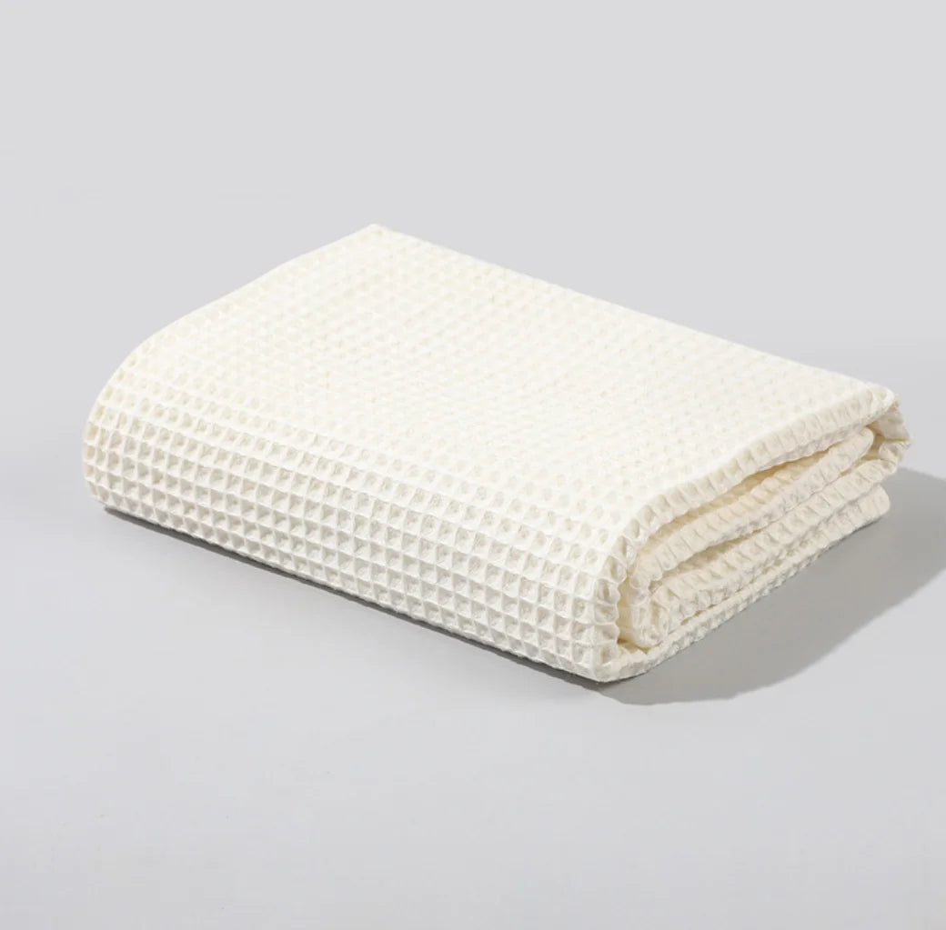 Soft Waffle Cotton Newborn Swaddle & Crib Blanket