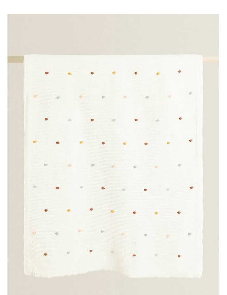 Knitted Baby Swaddle & Sofa Throw Blanket (100x70cm)