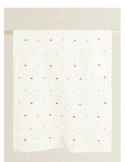 Knitted Baby Swaddle & Sofa Throw Blanket (100x70cm)