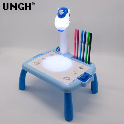 UNGH Children led projector drawing table