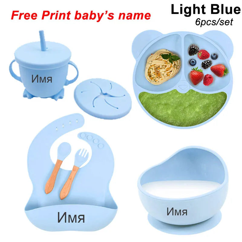 Plate Set 6Pcs Children Personalized Tableware