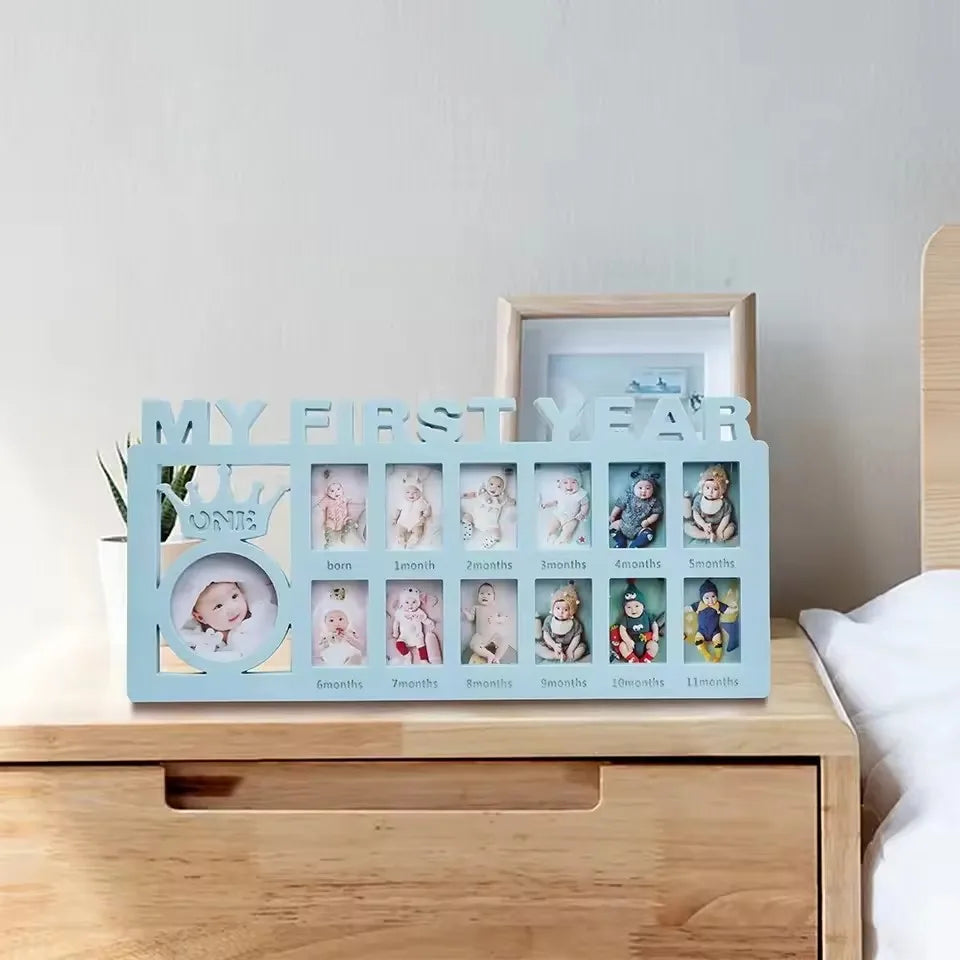 Baby's First Year Growth Picture Frame
