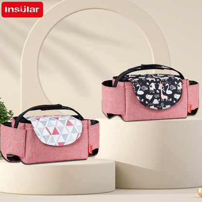 Mummy Milk Bottle Insulation Bag & Stroller Organizer