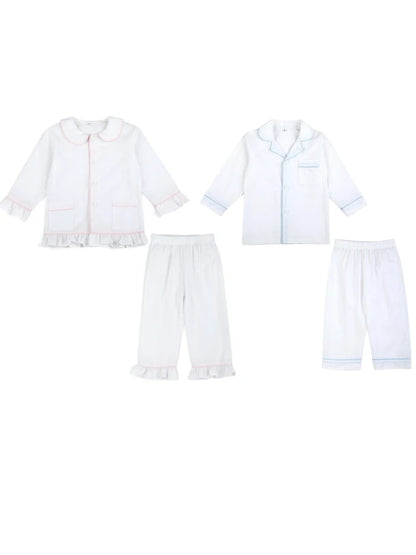 Ruffkids Cotton Seersucker Sibling Matching Pajama Sets