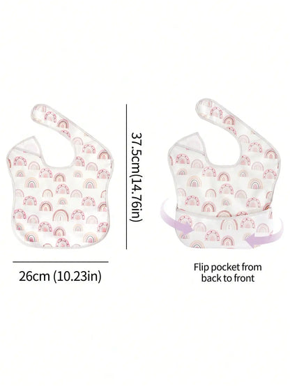 3-Pack SuperBib with Reversible Pocket | Waterproof 6–24M Feeding Set