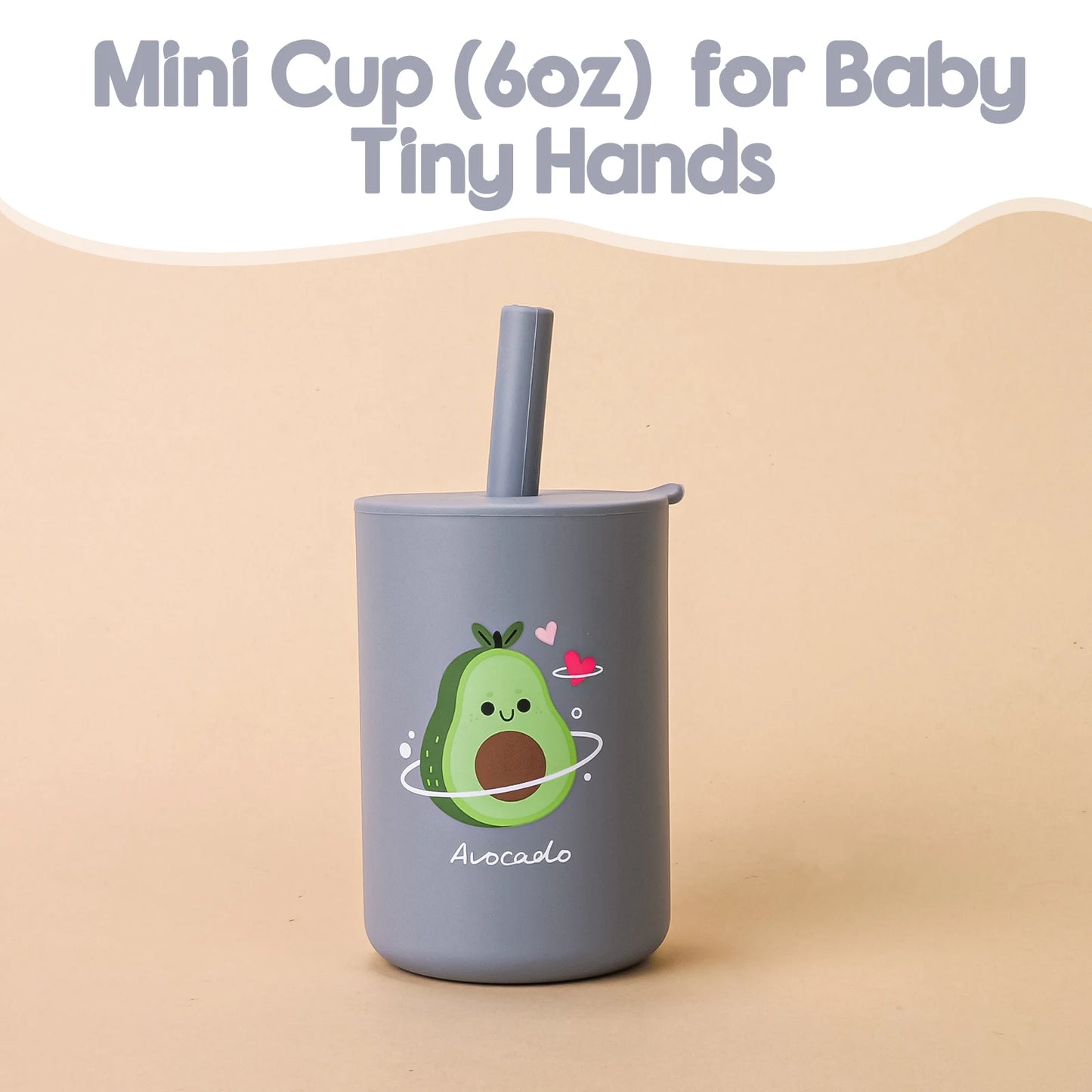 Food Grade Silicone Toddler Straw Sippy Cup