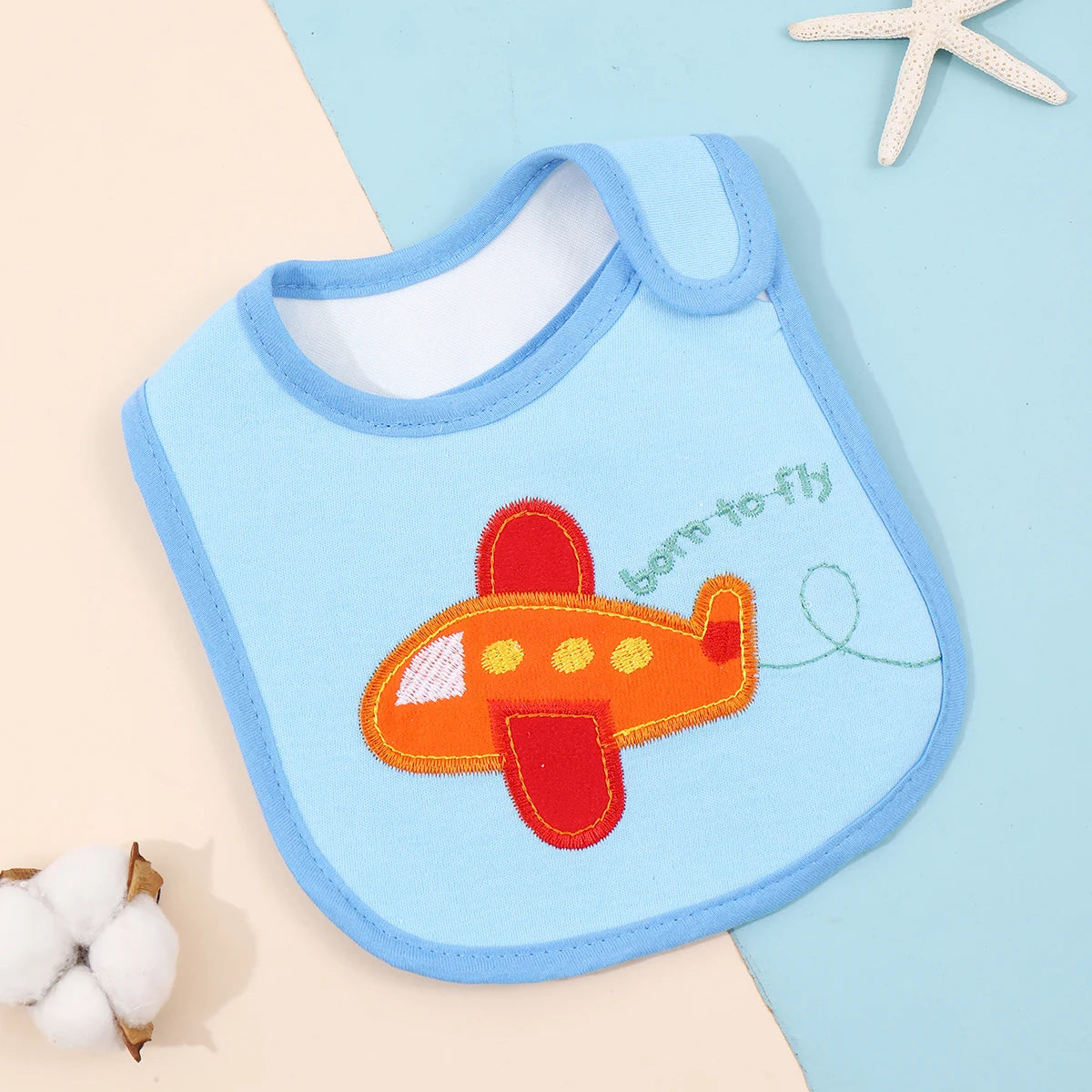 Waterproof Feeding Bibs for Babies & Toddlers – Soft Apron & Burp Cloth Set