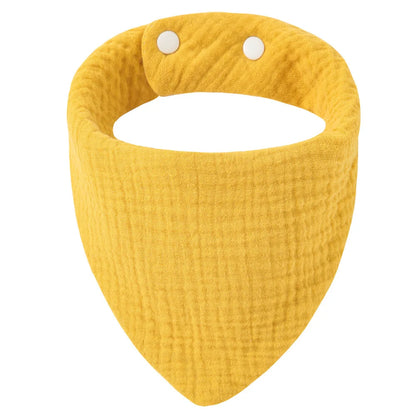 Solid Color Cotton Baby Bandana Bibs