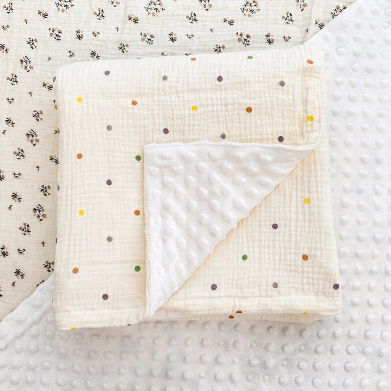 Pure Cotton Newborn Blanket Warm And Comfortable