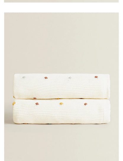 Knitted Baby Swaddle & Sofa Throw Blanket (100x70cm)