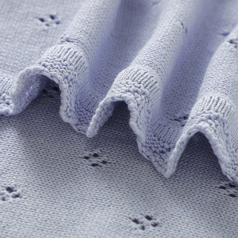 Ultra-Soft Knitted Cotton Baby Swaddle & Blanket (90x70cm)
