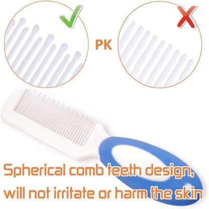 Soft Silicone & Bristle Baby Hair Care Set | Cradle Cap Brush