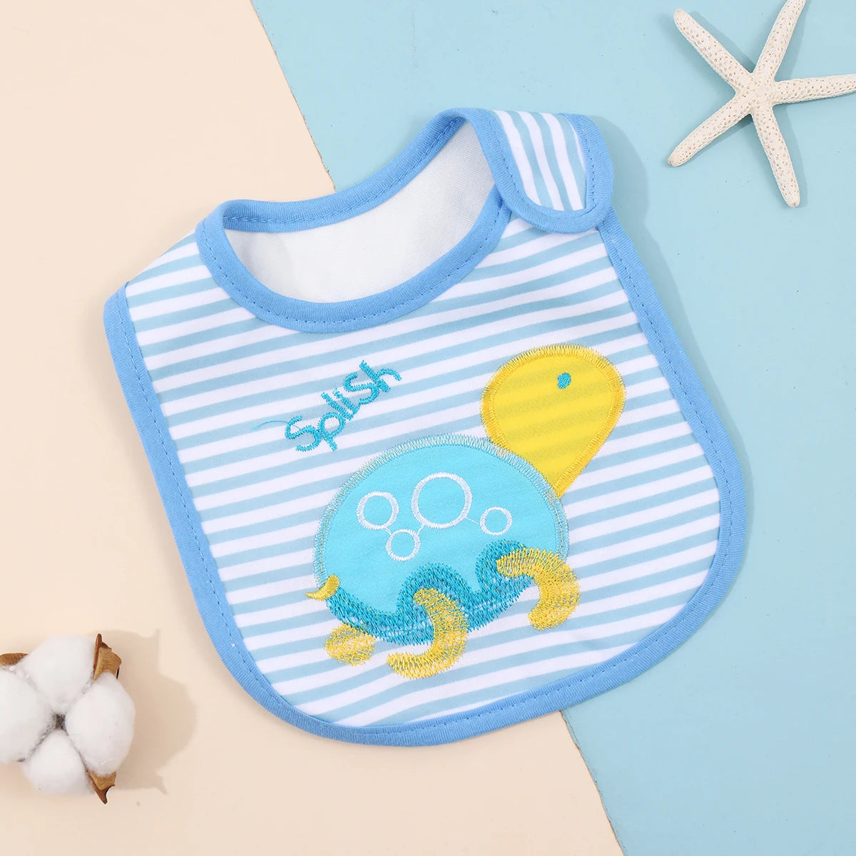 Waterproof Feeding Bibs for Babies & Toddlers – Soft Apron & Burp Cloth Set