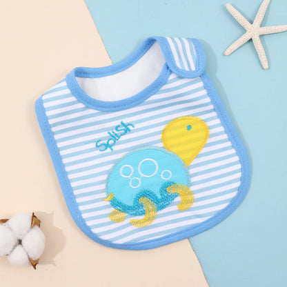 Waterproof Feeding Bibs for Babies & Toddlers – Soft Apron & Burp Cloth Set