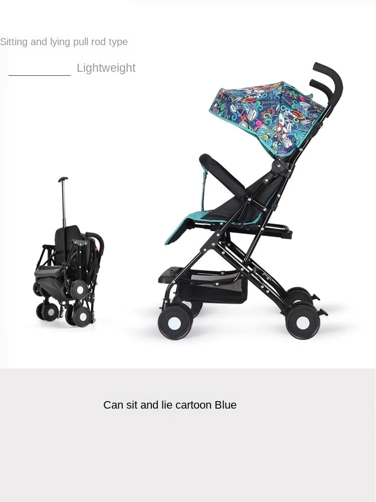 Travel-Ready Folding Umbrella Stroller & Pushchair