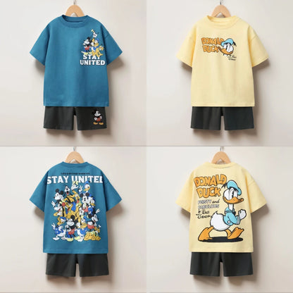 Kids Two-Piece Summer Outfit – Trendy Printed Sports Set