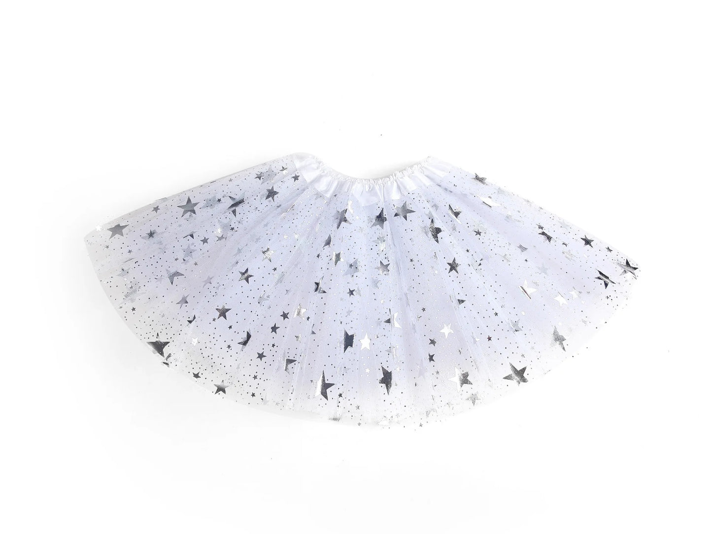 Girls Tulle Star Sequins Princess Tutu Skirt