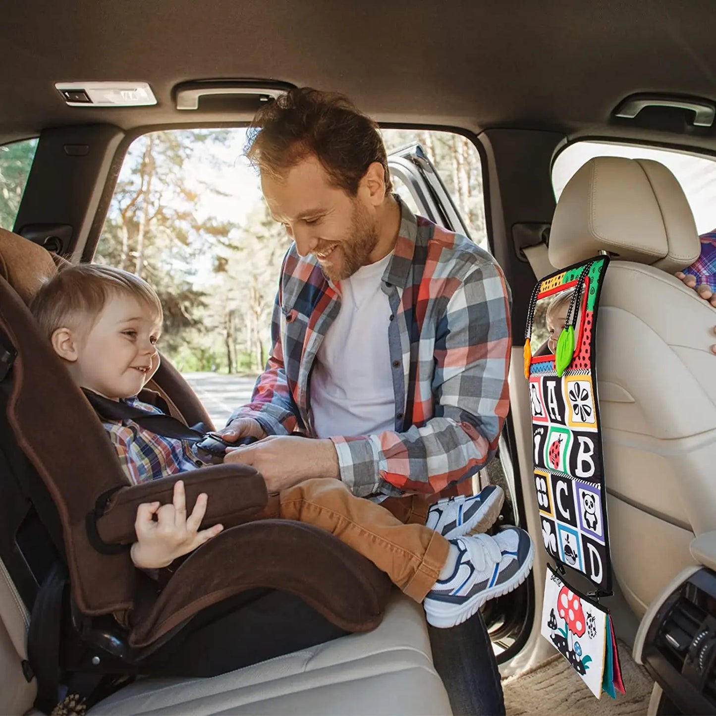 Black & White Tummy Time Sensory Floor Mirror (6-12 Months)