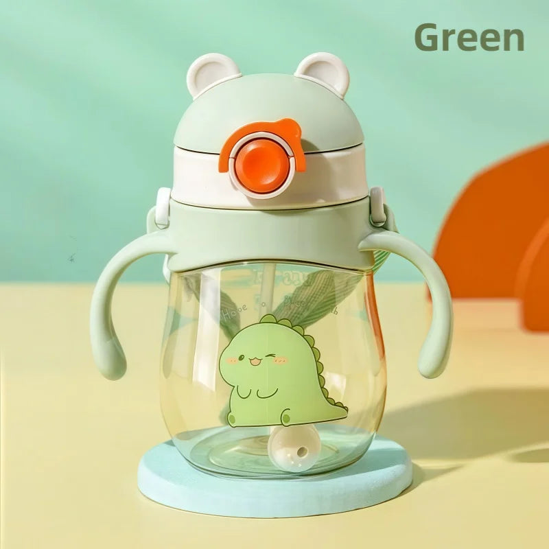 Water Bottle with Handle With Straw