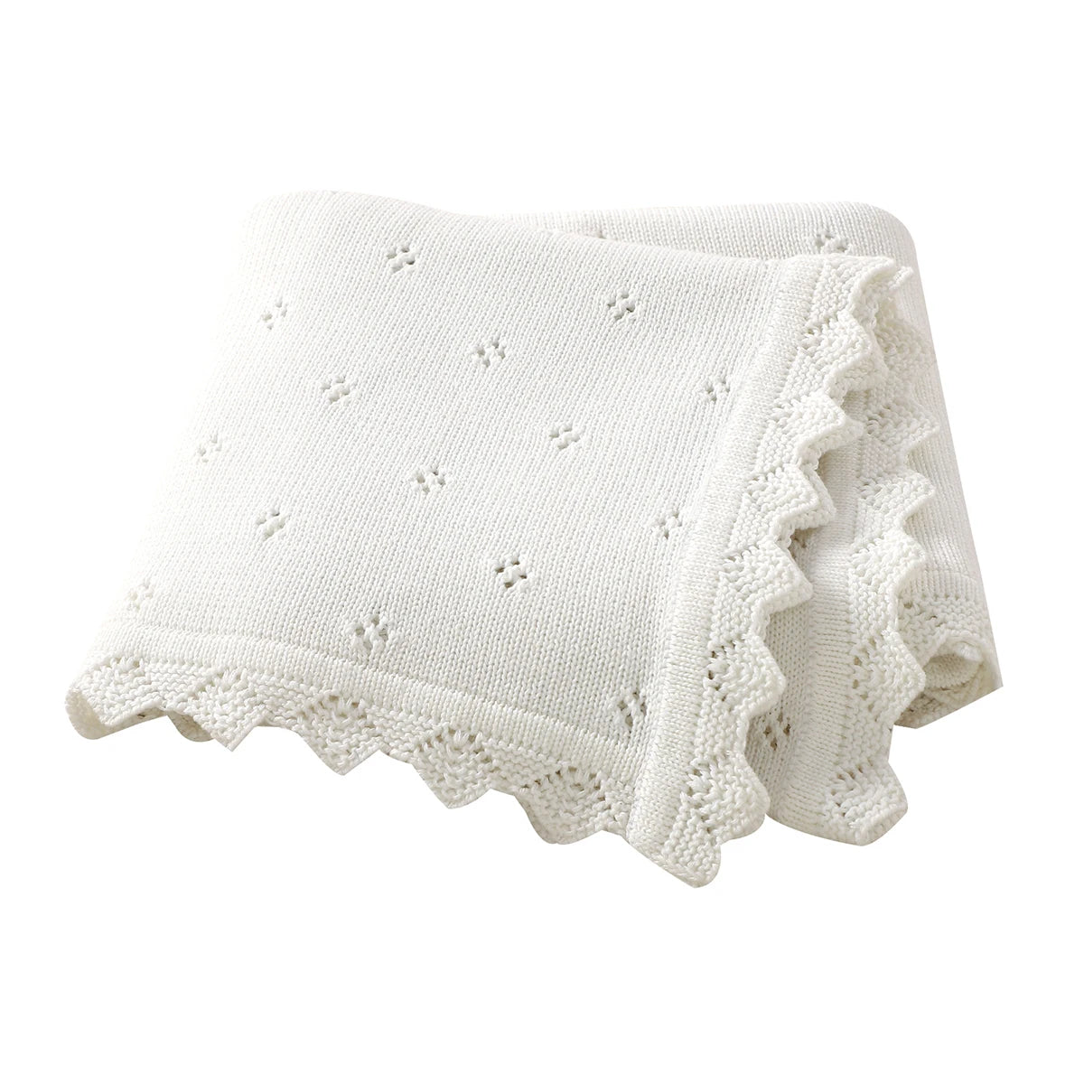 Ultra-Soft Knitted Cotton Baby Swaddle & Blanket (90x70cm)