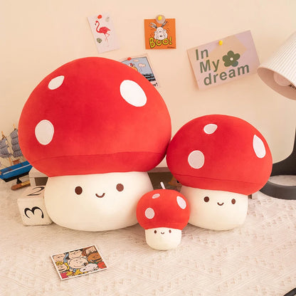 Kawaii Mushroom Plush – Soft Squishy Pillow Toy & Cute Gift for Kids