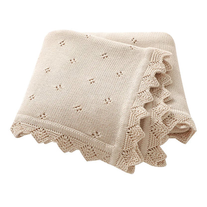 Ultra-Soft Knitted Cotton Baby Swaddle & Blanket (90x70cm)