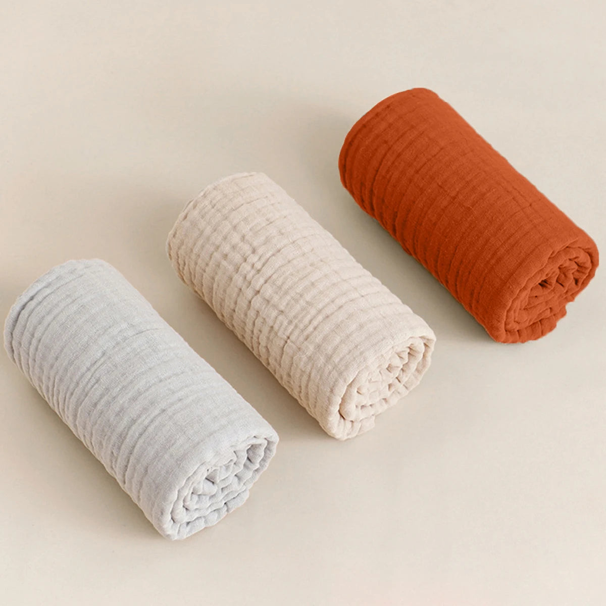 6-Layer Cotton Gauze Baby Blanket & Absorbent Bath Towel