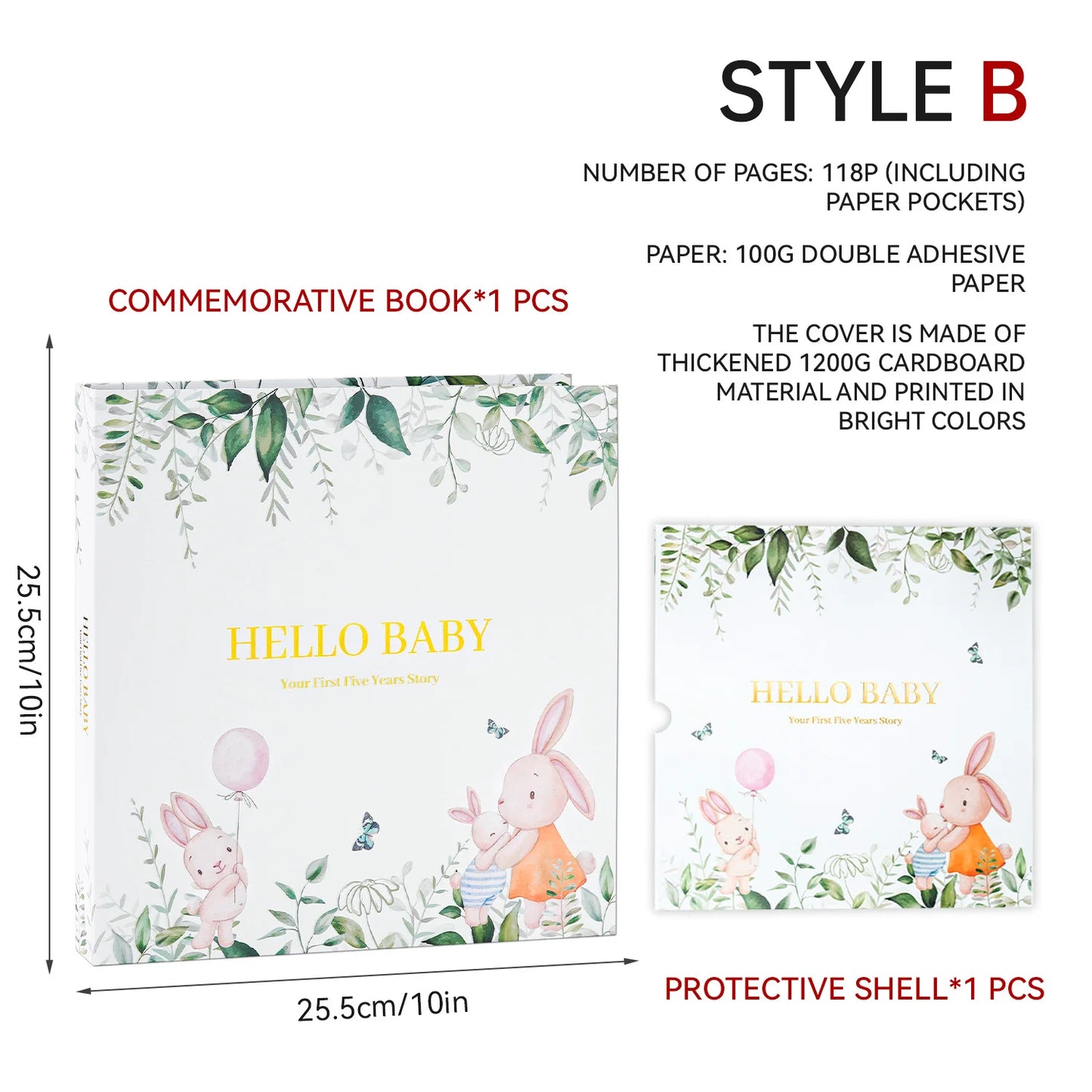 Baby Memory Book & Photo Album – First Year