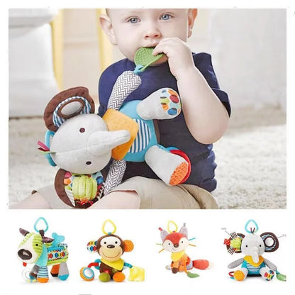 Cute Animal Plush Stroller & Crib Toys for Baby Gift