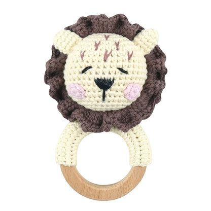 Handmade Amigurumi Cartoon Animal Baby Rattle