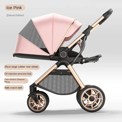 Foldable Two-way Three-speed Adjustable Stroller