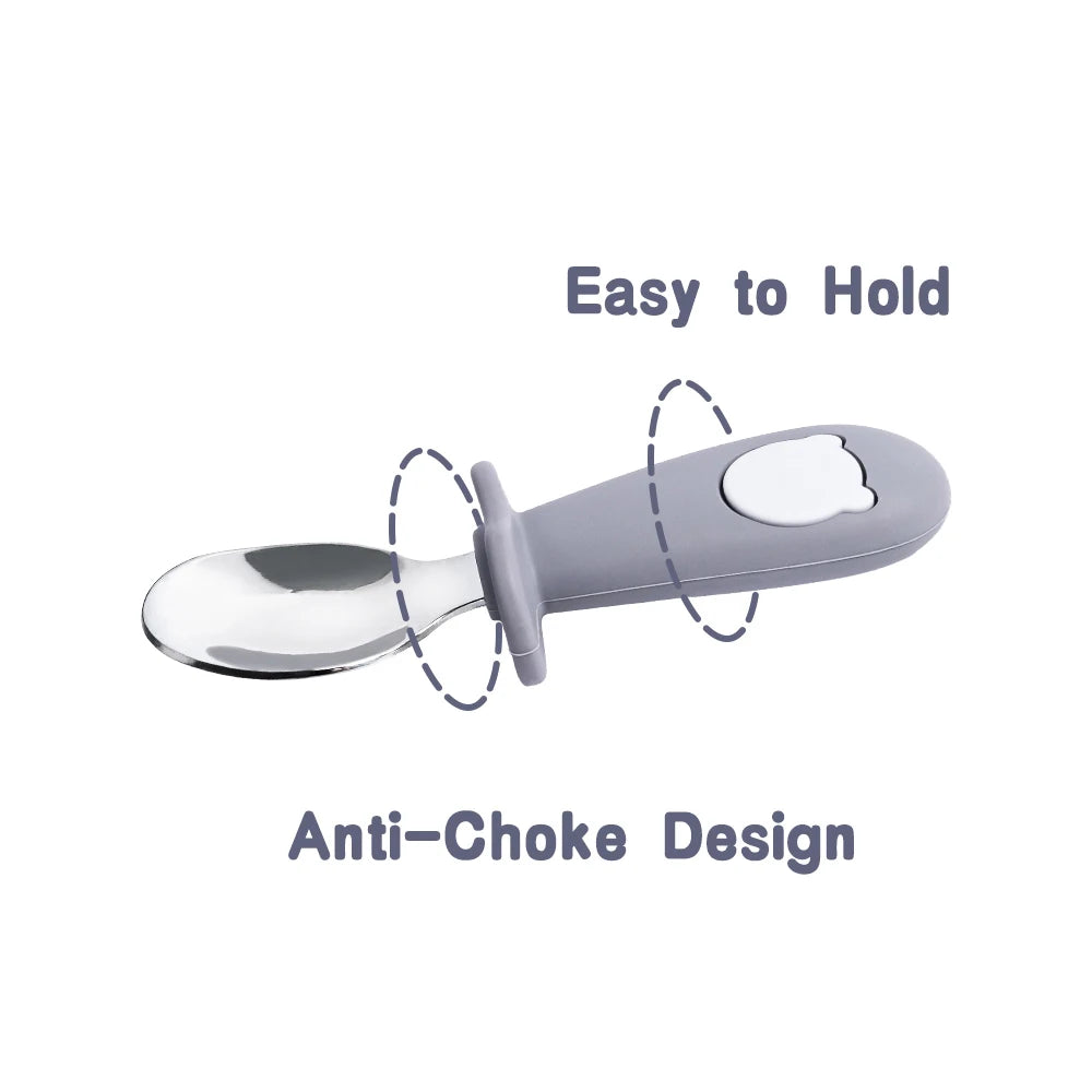 Baby Feeding Solid Food Spoon Fork Set